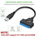 USB 3.0 TO SATA 2.5 Inch SSD HDD Hard Drive Adapter For Laptop Desktop Computer Sata to USB Hard Drive Expansion Adapter