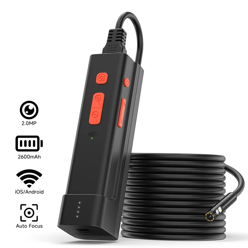 WIFI Endoscope Autofocus Camera HD1080P Single Dual Triple Lens Removable Cable Waterproof USB Probe Car Inspection Borescope