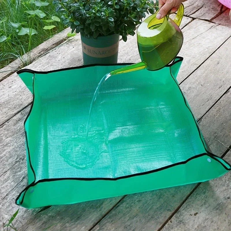 1pcs Planting Mat Gardening Potting Pad Foldable Garden Plant Flower Pot Transplanting Waterproof Mats