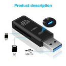 2-in-1 Multi-Functional USB 3.0/2.0 Card Reader - Supports TF+SD Cards for Computer/Tablet/Camera/Laptop/Car