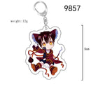 Toilet-bound Hanako-kun Japanese Anime Peripherals Minamoto Kou Acrylic Keychain Collectible Backpack Key Ring Creative Gifts
