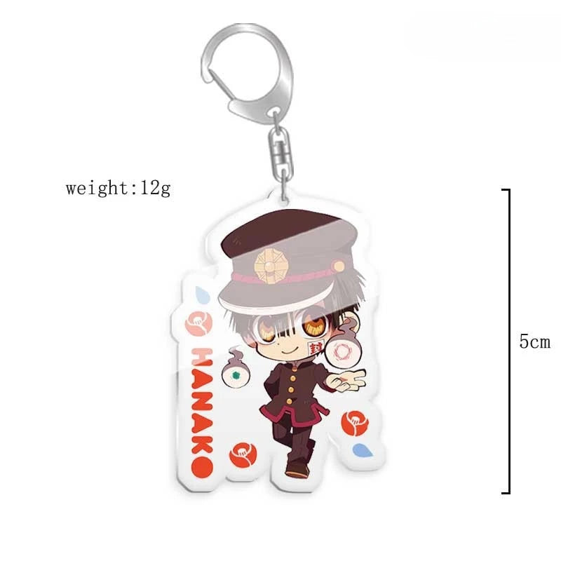 Toilet-bound Hanako-kun Japanese Anime Peripherals Minamoto Kou Acrylic Keychain Collectible Backpack Key Ring Creative Gifts