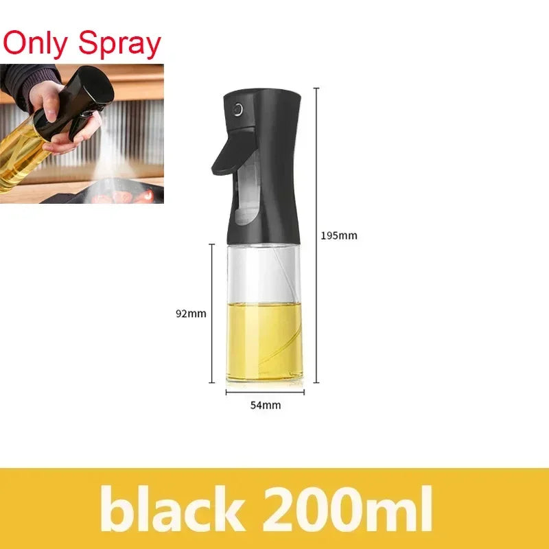 200/300ml Oil Spray Bottle Camping BBQ Cooking Kitchen Baking Olive Oil Soy Sauce Dispenser Vinegar Air Fryer Sprayer Gadgets