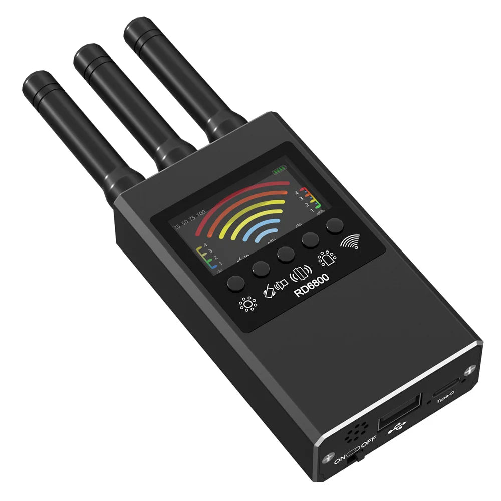 Hidden Camera Detector Anti-Spy Car GPS Tracker Listening Device Bug RF Wireless All Signal Scanner Gadget Security Protection
