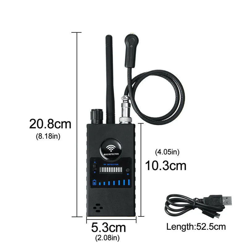 Handheld Hotel Anti Candid Camera Detector,Anti-monitoring Pinhole camera Signal Detect, Anti-eavesdropping GPS Tracker Detector