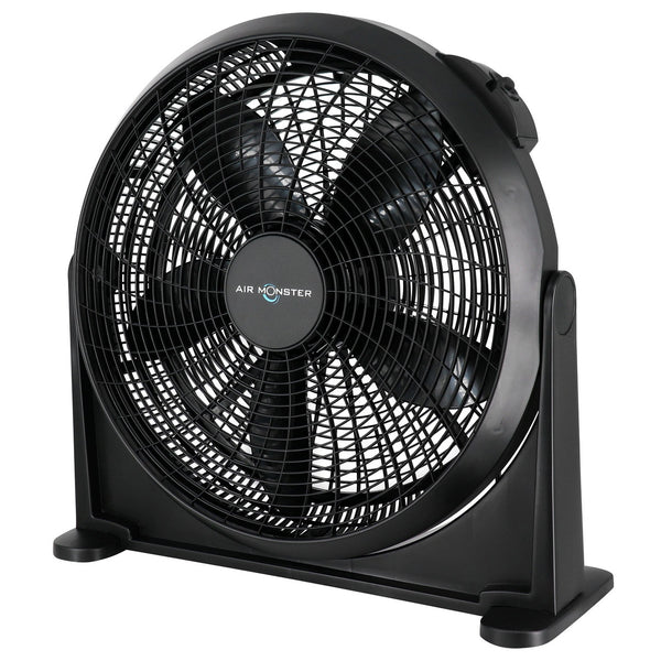 Air Monster 20 Inch Air Circulator Wall Mountable 3 Speed Fan in Black-0