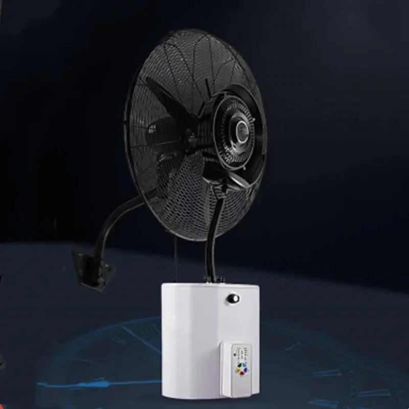 Home Electric Wall-Mounted Industrial Spray Fan Cooling Water Mist Cooling Air Atomization High Power Powerful Commercial Wall F