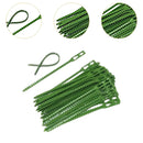 50 Pieces Adjustable Plant Ties Zip Ties Multifunction Sturdy Reusable Flexible for Gardening Home Indoor Outdoor