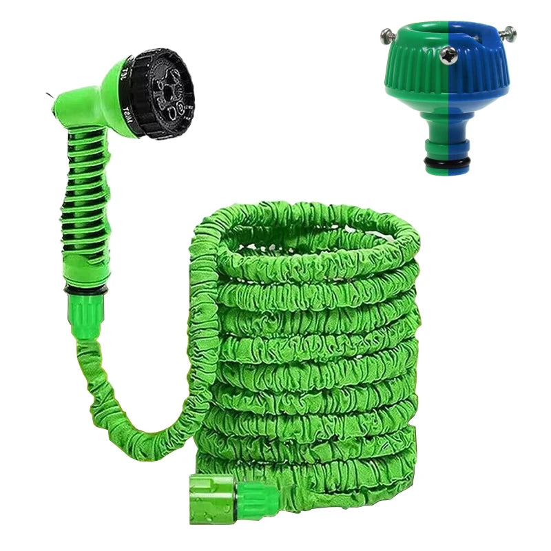 7Water Spraying Functions, Expandable Magic Hose, High-Pressure Car Wash, Water Gun Home Garden Watering Hose pet cat dog shower