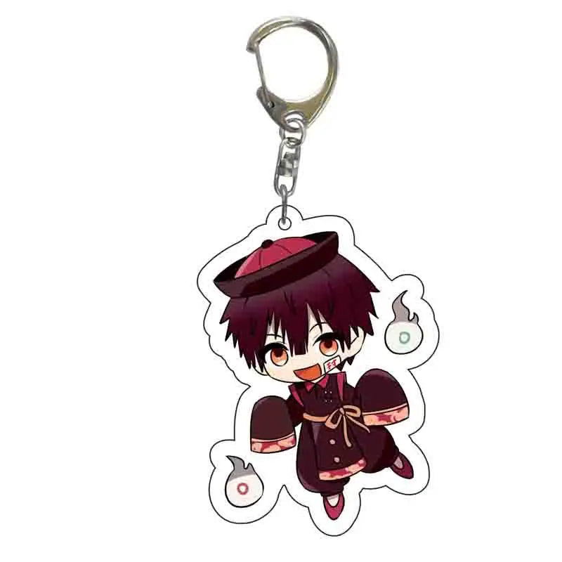 Toilet-bound Hanako-kun Japanese Anime Peripherals Minamoto Kou Acrylic Keychain Collectible Backpack Key Ring Creative Gifts