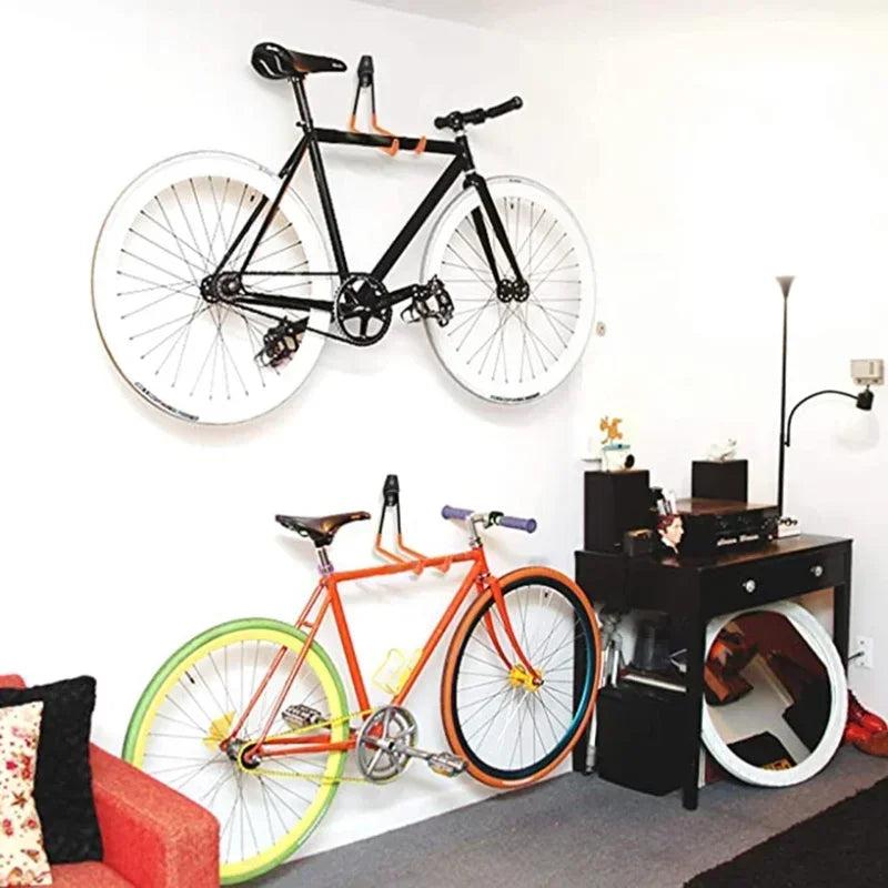 Double Heavy Duty Garage Hooks Wall Mount Garage Organization  Hanger for Organizing Power Tools Ladders Bulk Bike Ladder
