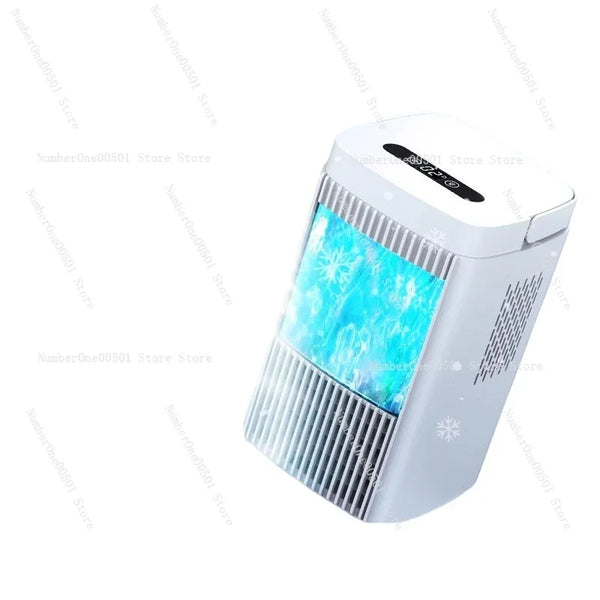 Portable Mini Air Conditioner Electric Fan Semiconductor Refrigeration Air Cooler for Room Home Silent Cooling Fan No Water