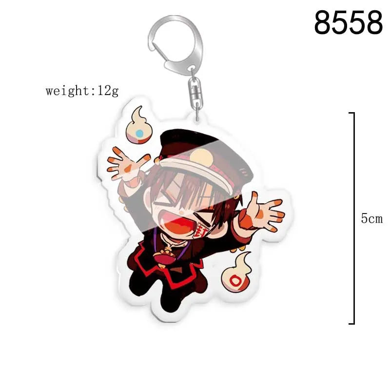 Toilet-bound Hanako-kun Japanese Anime Peripherals Minamoto Kou Acrylic Keychain Collectible Backpack Key Ring Creative Gifts