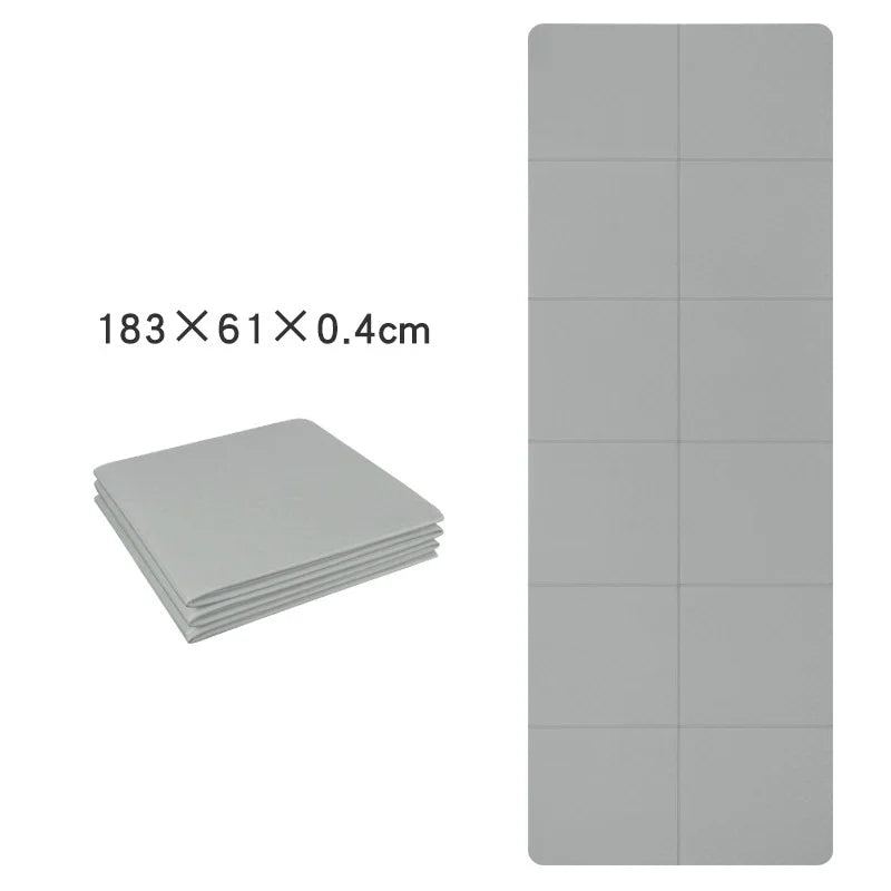 Foldable Yoga Mats Are Suitable for Travel Non-slip, Eco-friendly, Lightweight Folding Exercise Mats, Portable Home Gyms and Out
