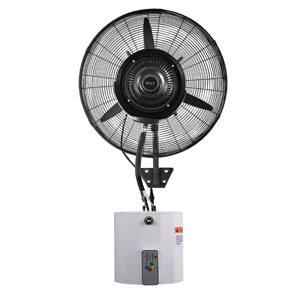 Home Electric Wall-Mounted Industrial Spray Fan Cooling Water Mist Cooling Air Atomization High Power Powerful Commercial Wall F