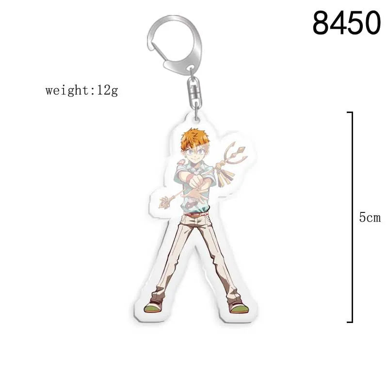 Toilet-bound Hanako-kun Japanese Anime Peripherals Minamoto Kou Acrylic Keychain Collectible Backpack Key Ring Creative Gifts