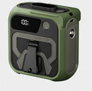 2025 new camping waist-mounted electric fan for students outdoor handheld portable USB charging waist-mounted leafless fan