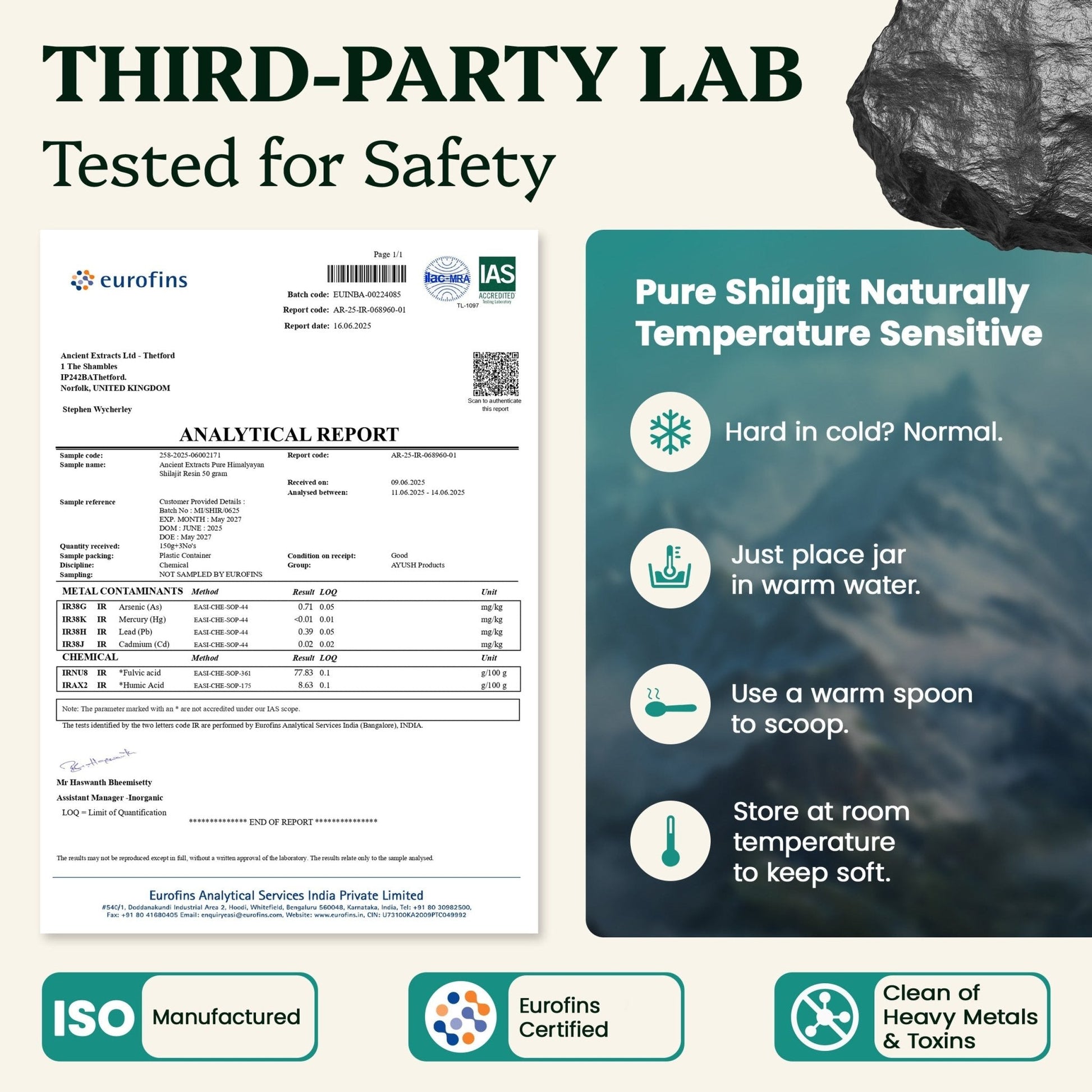 Shilajit Resin - Himalayan Gold Grade (50g)