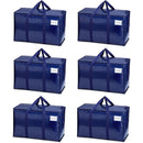 6 Pack Moving Bags, Heavy Duty, Moving Boxes Alternative, Packing Storage Supplies for Dorm Room Essentials  (Blue, 6 Pack)