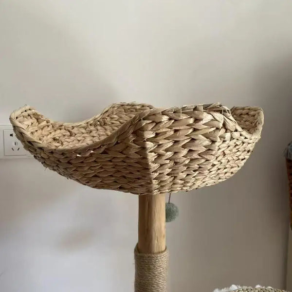 Wholesale New Product Cat Cradle Single-Layer Hammock Pet Bed Solid Wood House