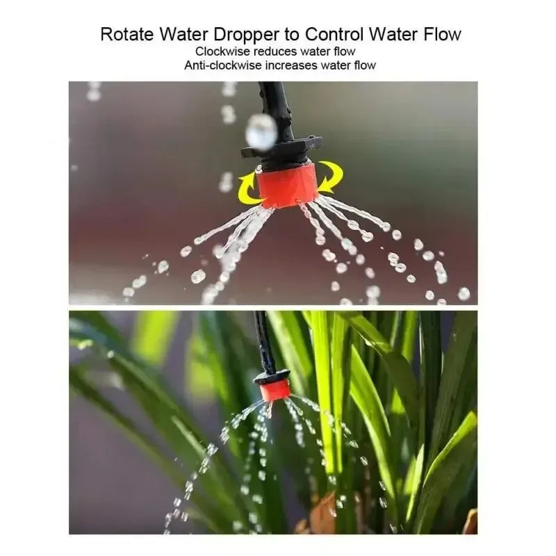 Automatic Watering Garden Hose Micro Drip Watering Kits Adjustable Nozzle Garden Supplies System Water