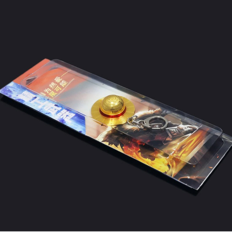 3cm One Piece Monkey D. Luffy Straw Hat Anime Figure Keychain Peripheral Metal Model Collection Birthday Gifts Toys Kids Game