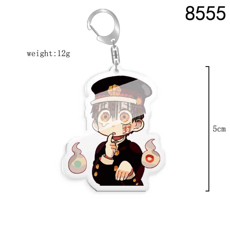 Toilet-bound Hanako-kun Japanese Anime Peripherals Minamoto Kou Acrylic Keychain Collectible Backpack Key Ring Creative Gifts