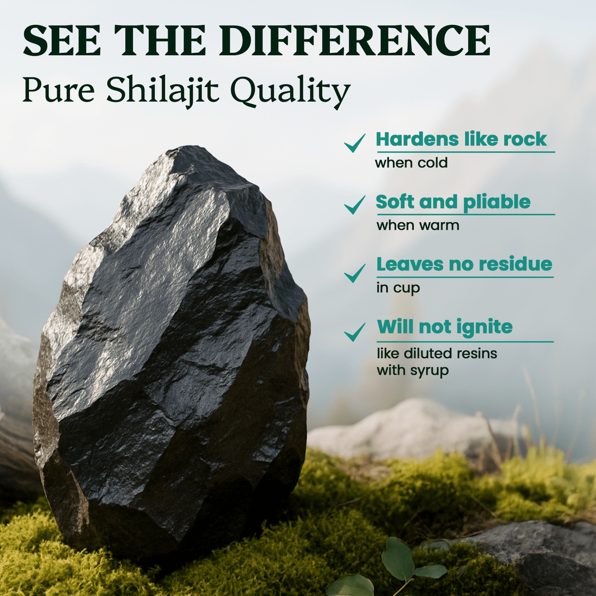 Shilajit Resin - Himalayan Gold Grade (50g)