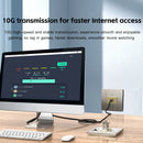 Clearance_CAT6A CAT7 RJ45 Keystone Shielded Slot FTP Zinc Alloy Module Connector Network Insert Tool-Free Coupler 10GB Internet