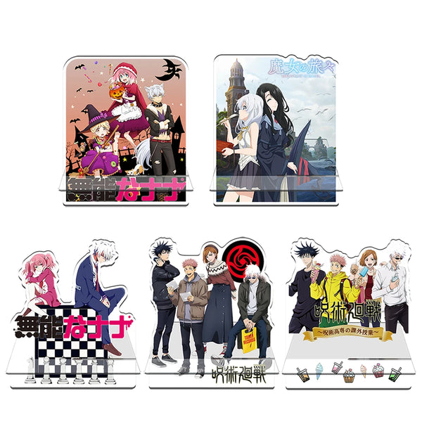 Japanese Anime Creative Ornament Kid's Collection Christmas Desktop Decoration Exquisite Acrylic Stand Model Mobile Phone Holder