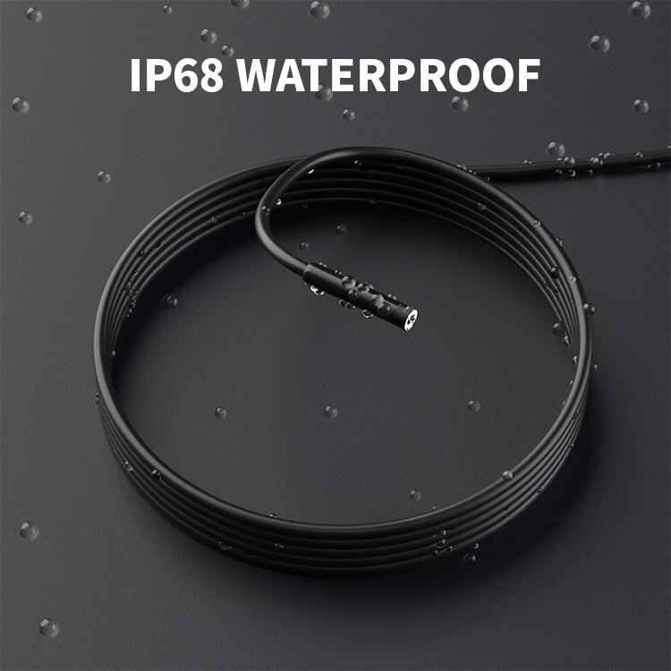 2MP 1080P 8mm Hard Cable  For iPhone  ISO OTG  USB Endoscope Camera CMOS Borescope Inspection Otoscope Digital Microscope 10M