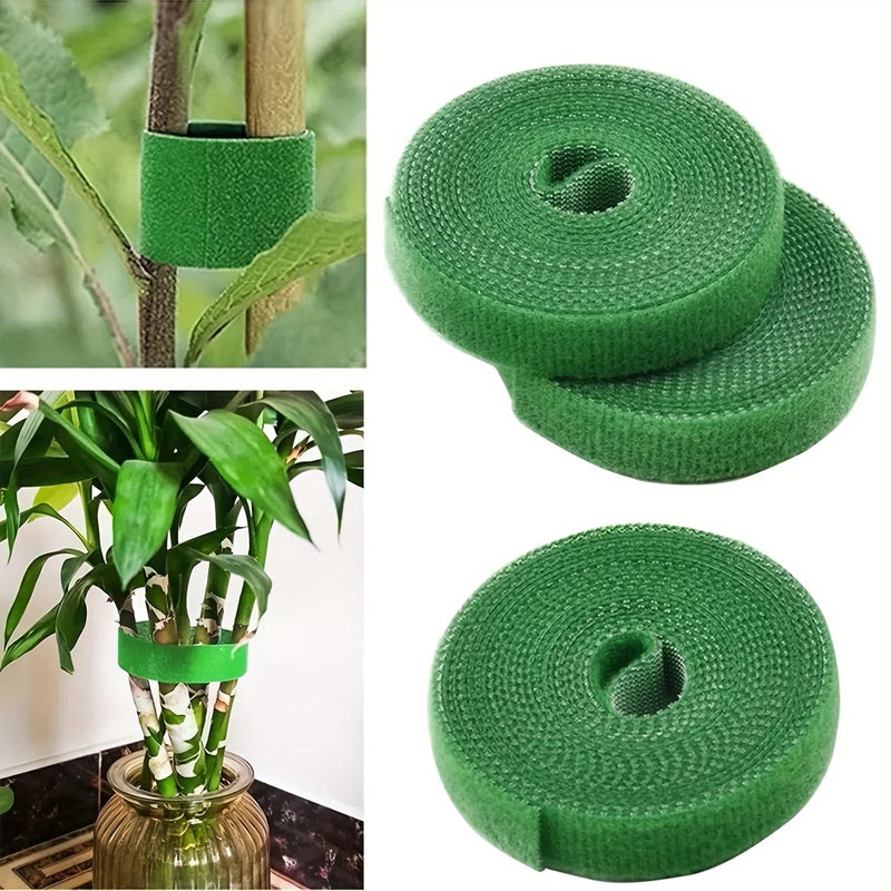 2M Nylon Plant Ties Plant Bandage Hook Tie Loop Adjustable Plant Support Reusable Fastener Tape for Home Garden Accessories