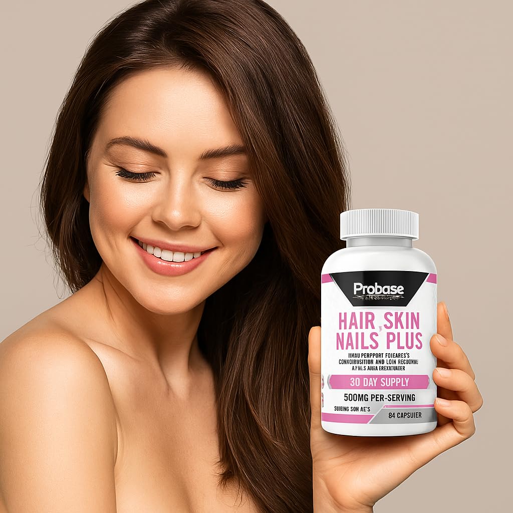 Probase Nutrition Hair, Skin and Nails Plus 60 Capsules 30-Day Supply