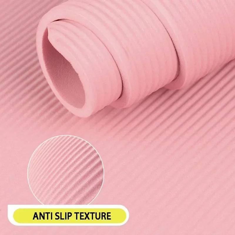 NBR Yoga Mats Fitness Meditation Pad Anti-Slip Pilates Gymnastics Mat Soft Shock-absorbing Easy Clean Sports Equipment