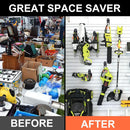 Double Heavy Duty Garage Hooks Wall Mount Garage Organization  Hanger for Organizing Power Tools Ladders Bulk Bike Ladder