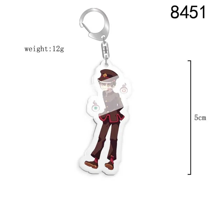 Toilet-bound Hanako-kun Japanese Anime Peripherals Minamoto Kou Acrylic Keychain Collectible Backpack Key Ring Creative Gifts