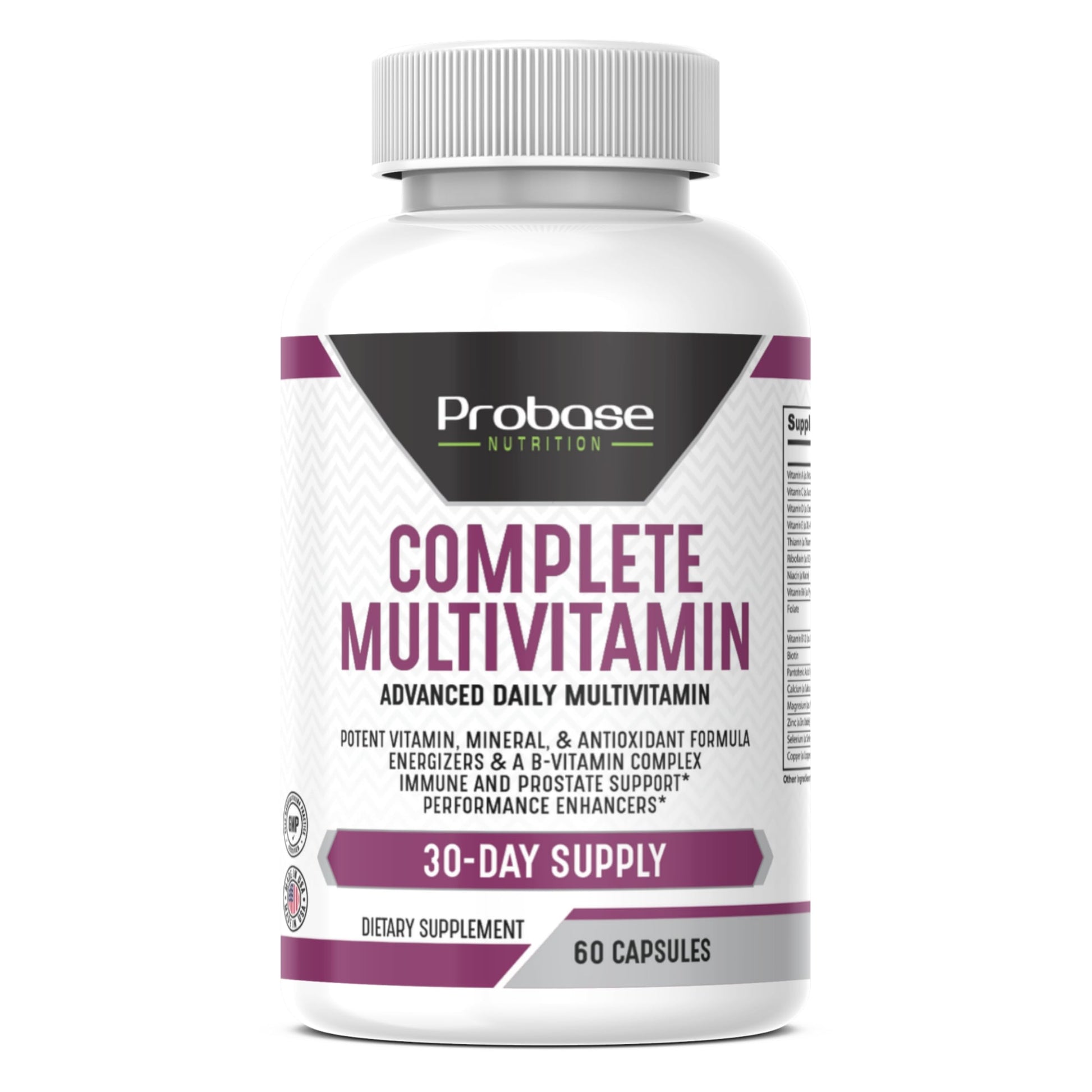 Probase Nutrition Complete Multivitamin 60 Capsules 30-Day Supply