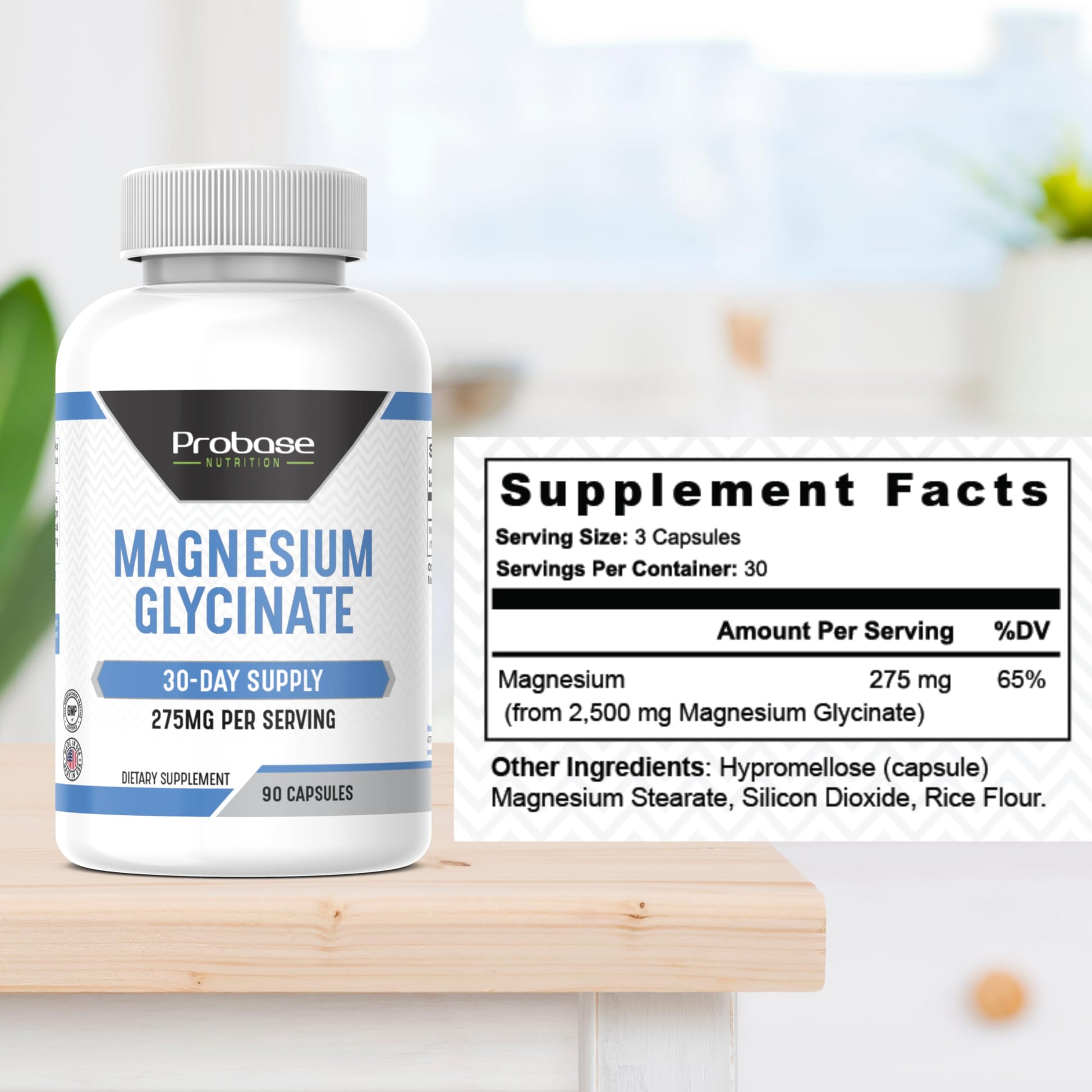 Magnesium Glycinate 60 Capsules 30-Day Supply
