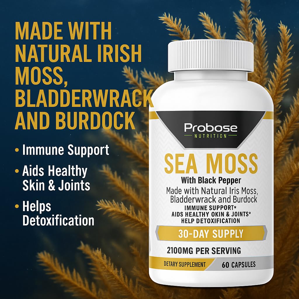 Probase Nutrition Sea Moss 60 Capsules 30-Day Supply