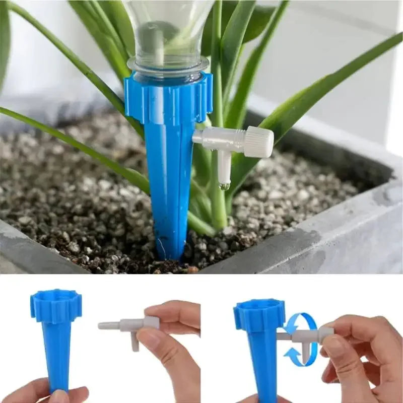 Automatic Drip Irrigation System Self Watering Spike for Flower Plants Greenhouse Garden Adjustable Auto Water Dripper Device