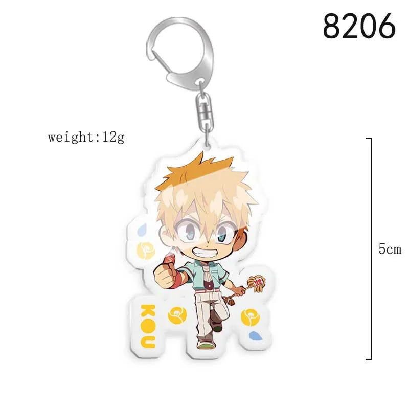 Toilet-bound Hanako-kun Japanese Anime Peripherals Minamoto Kou Acrylic Keychain Collectible Backpack Key Ring Creative Gifts