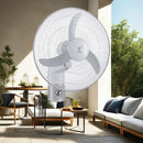 16-Inch Low-Noise AC Wall Fan with Home Remote 5 Plastic Blades Strong Wind Metal Pedestal Home Air Cooling Electric Wall Fan