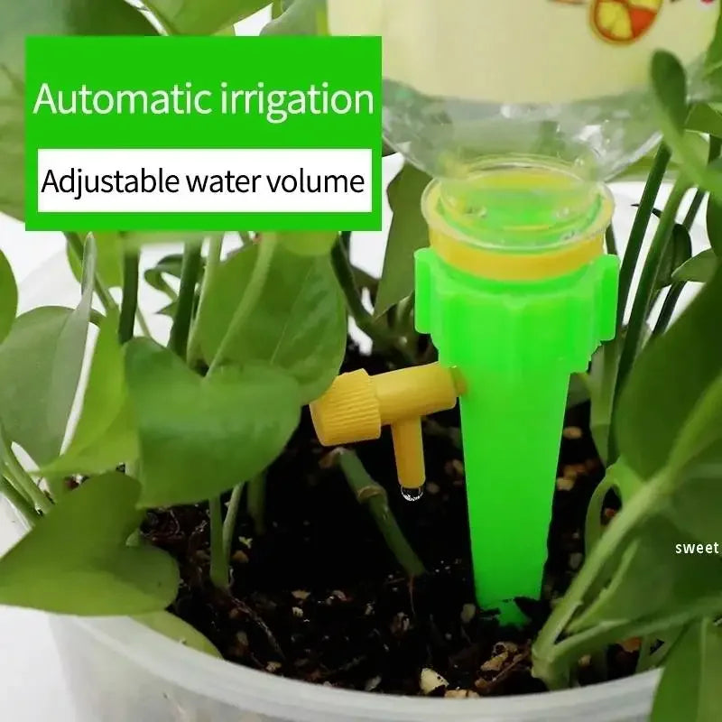 Automatic Drip Irrigation System Self Watering Spike for Flower Plants Greenhouse Garden Adjustable Auto Water Dripper Device