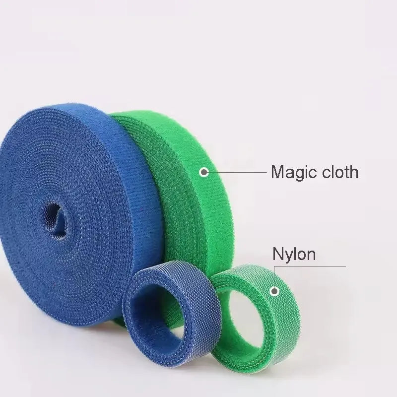 1 Roll Reusable Fastening Tape Cable Ties, Multi-Purpose Cord Organizer, Computer And TV Wire Storage, Data Cable Management Tie