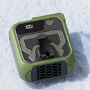 2025 new camping waist-mounted electric fan for students outdoor handheld portable USB charging waist-mounted leafless fan