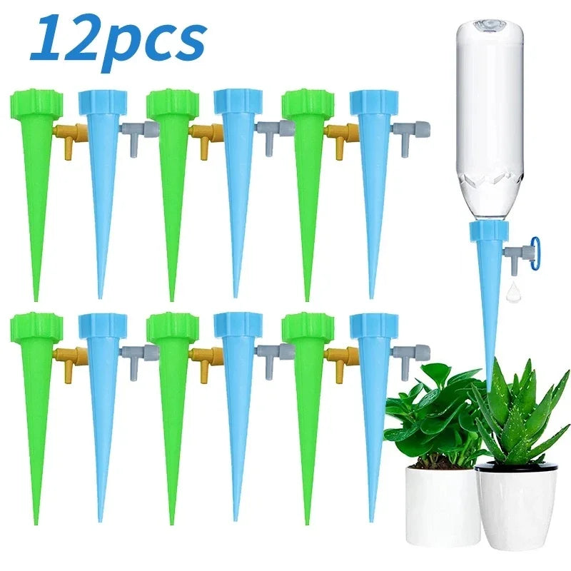 Automatic Drip Irrigation System Self Watering Spike for Flower Plants Greenhouse Garden Adjustable Auto Water Dripper Device