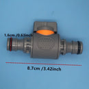 1/2/3Pcs Plastic Garden Hose Quick Connect Valve Set - Universal Thread Ball Valve Switch for Car Wash and Pipe Repair