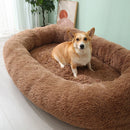 Manufacturer High Quality Menschliches Hundebett Blanket Match Memory Foam Big With Blanket Sofa First Human Dog Bed