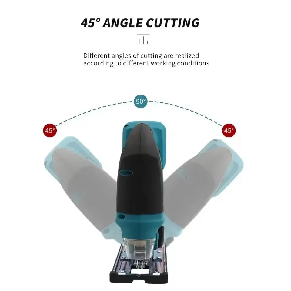 DJV182Z 340W Brushless Jigsaw Electric Jig With Saw Blade Cordless Barrel Handle Jigsaw Portable Carpenter Power Tool Fit Makita