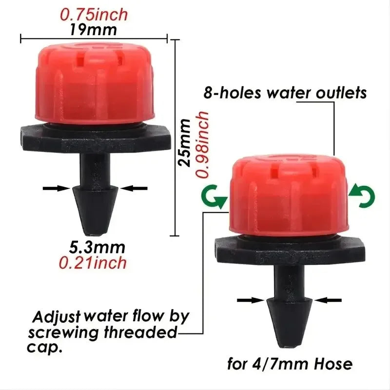 Automatic Watering Garden Hose Micro Drip Watering Kits Adjustable Nozzle Garden Supplies System Water